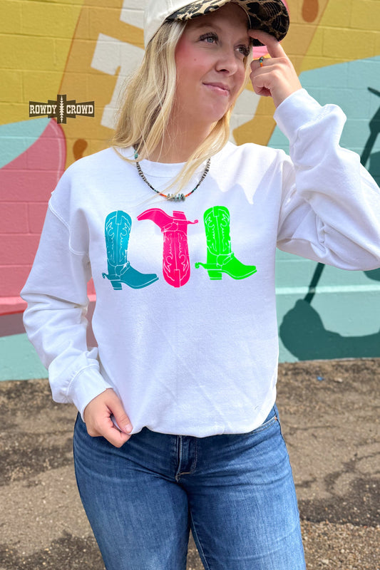 Neon Boots Sweater