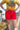 RED- Shenandoah Stud Shorts