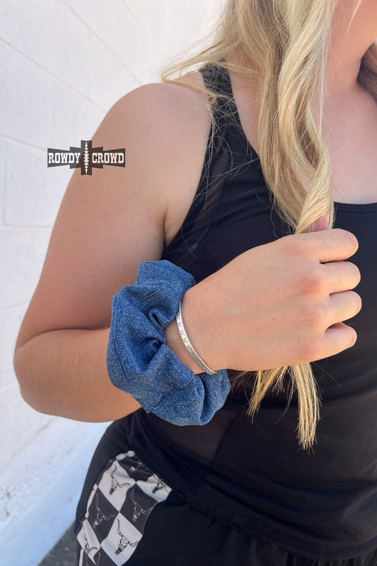 Denim Barbie Scrunchie