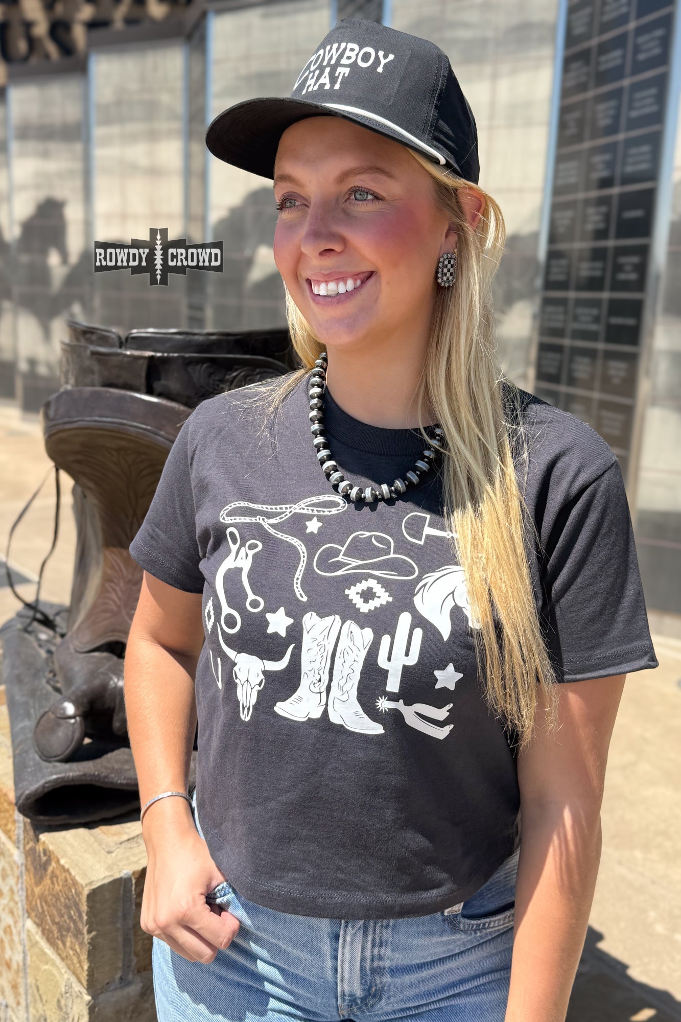Western Collage Boxy Tee